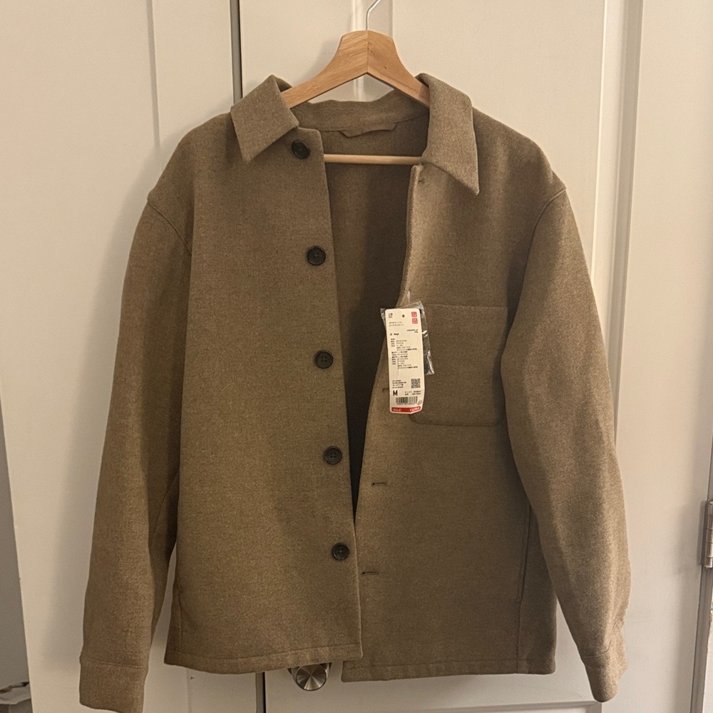 Uniqlo Men's Tan Shirt Jacket